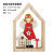 Cross-Border New Christmas Decorations Painted Angel Little Girl Wooden Crafts Ornaments Christmas Tree Ornaments