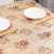 PVC Flower Table Cloth Waterproof Oil-Proof Disposable PVC Table Runner Cross-Border Table Cloth for Party Holiday