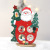 Cross-Border Christmas Decorations Creative Assembly Christmas Tree Santa Claus Snowman Belt Small Pendant Wooden Ornament