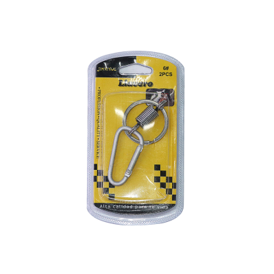 Clamshell Packaging Spring Fastener Key Ring Aluminum Alloy Climbing Button Carabiner