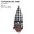 Cross-Border New Halloween Home Decorations Black Black and White Plaid Faceless Old People Muppet Ornaments Wall Hanging