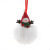 Cross-Border New Christmas Decorations Creative Resin Santa Claus David's Deer Snowman White Fur Ball Bell Pendant