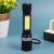 New LED Strong Light Flashlight with Sidelight USB Charging High Power P50 Flashlight Rotating Zoom Flashlight
