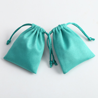 Factory Wholesale Custom Suede Flannel Bag Ornament Drawstring Drawstring Pocket Jewelry Jewelry Package Bag