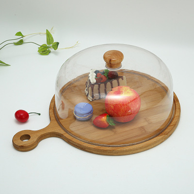 Cross-Border E-Commerce Acrylic Transparent Cover Cheese Bread Dessert Cold Dish Dust Cover Hotel Kitchen Supplies