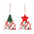 Amazon Cross-Border Christmas Decorations Painted Christmas Tree XINGX Xmas Letter Listing Wooden Pendant