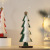 Amazon Cross-Border New Christmas Home Decorations Creative Stickers Wool Christmas Tree Wood Desktop Ornaments