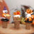 Cross-Border New Halloween Decorations Cute Pumpkin White Ghost Doll Resin Two Groups Red Wine Bottle Cork