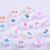 DIY Beads 4 * 7mm White Background Color Word Mixed Color Mixed Letters Acrylic Beads Scattered Beads Ornament Accessories