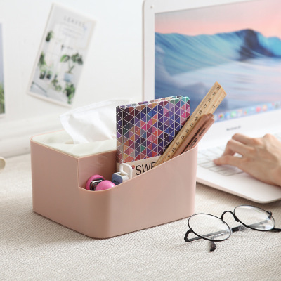 Nordic Home Tissue Box Paper Extraction Box Living Room Desktop Bedside Mobile Phone Holder Creative Plastic Storage 