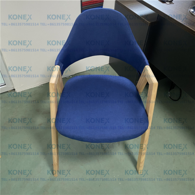 Wood Fabric Chair Modern  Home Dining Chair Study Conference Chair Leisure Chair Nail Scrubbing Chair Dormitory Stool