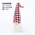 Cross-Border New Christmas Home Decorations Nordic Style Plaid a Tall Hat Faceless Elderly Decoration Small Gift