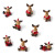 Amazon Cross-Border Christmas Home Decoration Ins Cute Cartoon Elk Creative Resin Desktop Decoration Set Box