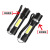 New LED Strong Light Flashlight with Sidelight USB Charging High Power P50 Flashlight Rotating Zoom Flashlight