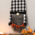 Cross-Border New Halloween Home Decorations Black Black and White Plaid Faceless Old People Muppet Ornaments Wall Hanging