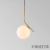 Nordic Bed Head Bedroom Small Droplight Light Luxury Modern Simple Creative Personality Golden Chandelier Restaurant Internet Celebrity Bar Lamp