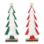 Amazon Cross-Border New Christmas Home Decorations Creative Stickers Wool Christmas Tree Wood Desktop Ornaments