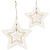 Cross-Border New Christmas European-Style Hollow Stars Wood Products Pendant Christmas Tree Decoration