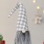 Cross-Border New Christmas Home Decorations Nordic Style Plaid a Tall Hat Faceless Elderly Decoration Small Gift