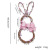 Easter Rabbit Pendant 2022 New Product Led Colored Lamp Vine Ring Easter Rabbit Garland DIY Decoration Door Hanging