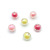 Factory Direct Sales 8mmab Plating Color Inner Color round Beads Colorful Acrylic Beads DIY Children String Beads Ornament Accessories