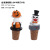 Cross-Border New Halloween Decorations Cute Pumpkin White Ghost Doll Resin Two Groups Red Wine Bottle Cork