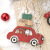 Cross-Border Christmas Decorations Painted Santa Claus Gift Car Wood Products Christmas Tree Pendant