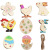 2022 New Easter Decorative Pendant DIY Wooden Hand-Painted Wooden Children's Hand Painting Carving Pendant Accessories