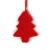 Cross-Border New Christmas Home Decorations Red Love Five-Star Christmas Tree Fabric Pendant