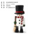 Cross-Border New Product Creative Painted Santa Claus Snowman Walnut Soldier Resin Doll Christmas Domestic Ornaments