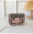 2022 Spring and Summer New Children's Bags Houndstooth Woolen Shoulder Girl's Small Square Bag Chain Crossbody Accessories Coin Purse