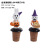 Cross-Border New Halloween Decorations Cute Pumpkin White Ghost Doll Resin Two Groups Red Wine Bottle Cork