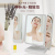 New LED Make-up Mirror Table Lamp Three-Side Folding Touch Sensing 180-Degree Rotating Magnifying Glass