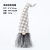 Cross-Border New Christmas Home Decorations Nordic Style Plaid a Tall Hat Faceless Elderly Decoration Small Gift