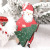 Cross-Border New Christmas Decorations Painted Santa Claus Christmas Tree Wooden Board Pendant Wooden Ornaments