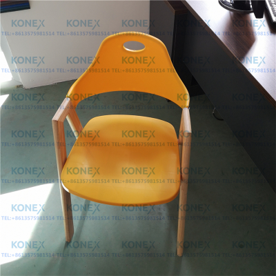 Wood Plastic Chair Simple Home Dining Chair Study Conference Chair Leisure Chair Nail Scrubbing Chair Dormitory Stool