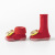 New Year Kid's Socks Red Cartoon Print Cute Children's Floor Shoes Indoor Non-Slip Warm Toddler Socks