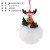 Cross-Border New Christmas Decorations Creative Resin Santa Claus David's Deer Snowman White Fur Ball Bell Pendant