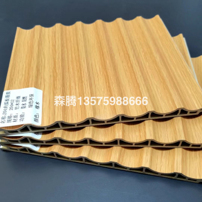 Bamboo Fiber Inner Arc Panel TV Wall Panel Wood Decorative Panels Background Wall Decoration Wood Decorative Panels WPC