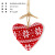 Christmas Decorations Creative Snowflake Pattern Small Tree Five-Star Love Wool Fabric Christmas Tree Pendant