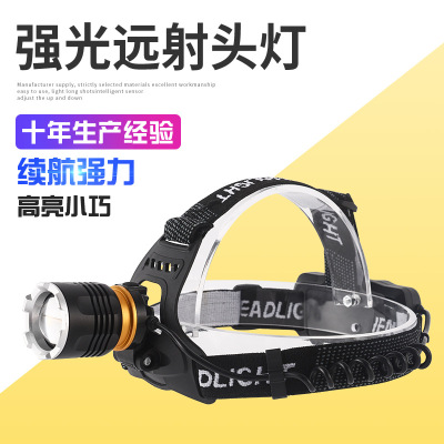 2021 Cross-Border New Headlamp USB Rechargeable Head-Mounted Flashlight Night Fishing Led Glaring Headlamp Wholesale