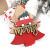 Cross-Border New Christmas Decorations Painted Santa Claus Christmas Tree Wooden Board Pendant Wooden Ornaments