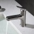 German Gun Gray Hot and Cold Faucet Wash Basin Wenzheng Fried Drop-in Sink Bathroom Basin Pull Black Faucet