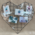 Diamond Love Iron Art Picture Frame Iron Art Photo Wall Iron Wire Picture Frame Wall Iron Wire Photo Shelf White