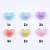 Factory Direct Supply Diy18mm Frosted Convex Heart Love Heart Scattered Beads Colorful Acrylic Beads Mobile Phone Charm Acrylic Ornaments Accessories