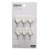 Small Size S White Plastic Hook Strong Load-Bearing Viscose Hook Key Hook [Small Plastic Seal 6 Pack]]