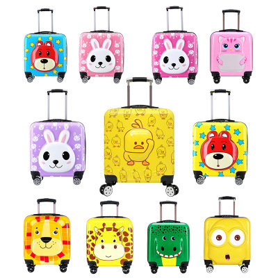 Wholesale Children's Trolley Case Universal Wheel 18/20-Inch Cartoon Little Yellow Duck Suitcase Multi-Functional Boarding Bag