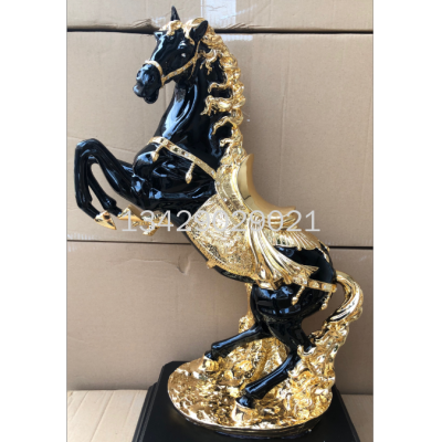 Horse Ornament Resin Electroplating Soft Outfit Crafts Gift Gift Entrance Office TV Stand
