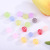 DIY Beaded Jewelry Accessories Korean Acrylic 10mm Candy Color Frosted Pumpkin Stripe Color Scattered Beads Wholesale