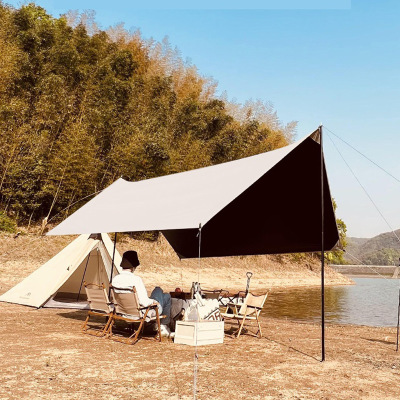 Spot Supply Manufacturer Xiangyu Vinyl Canopy Tent Sunshade Camping Sun Protection Windproof Camping Equipment Car